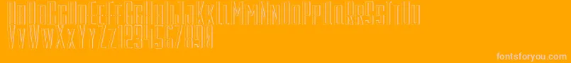 GalahPanjang Font – Pink Fonts on Orange Background