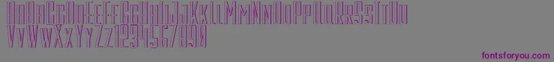 GalahPanjang Font – Purple Fonts on Gray Background