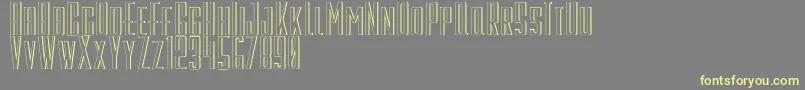 GalahPanjang Font – Yellow Fonts on Gray Background