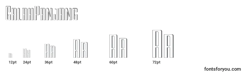 Размеры шрифта GalahPanjang