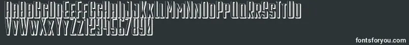 Шрифт GalahPanjang3D – белые шрифты