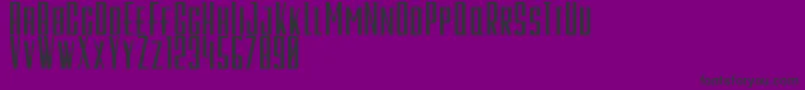 GalahPanjangBold Font – Black Fonts on Purple Background