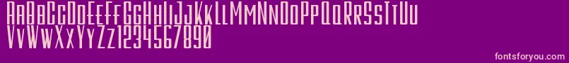 GalahPanjangBold Font – Pink Fonts on Purple Background