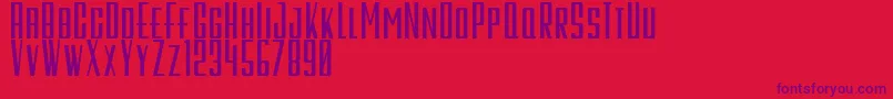 GalahPanjangBold Font – Purple Fonts on Red Background