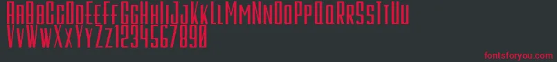 GalahPanjangBold Font – Red Fonts on Black Background