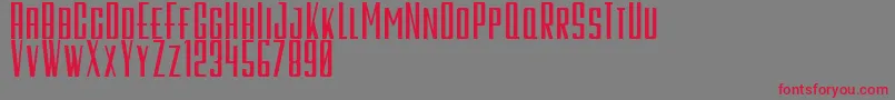 GalahPanjangBold Font – Red Fonts on Gray Background