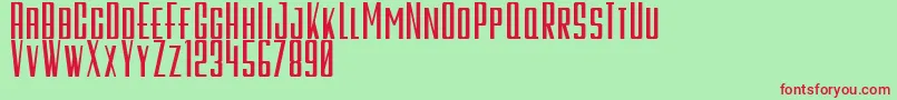 GalahPanjangBold Font – Red Fonts on Green Background
