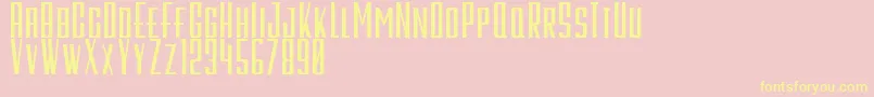 GalahPanjangBold Font – Yellow Fonts on Pink Background