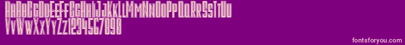 GalahPanjangCollege Font – Pink Fonts on Purple Background