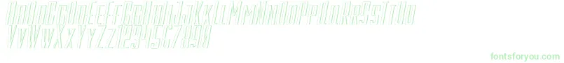 GalahPanjangItalic-Schriftart – Grüne Schriften