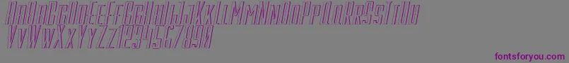 GalahPanjangItalic Font – Purple Fonts on Gray Background