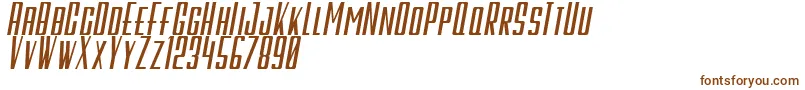 GalahPanjangItalicBold-fontti – ruskeat fontit