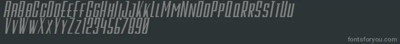 Шрифт GalahPanjangItalicBold – серые шрифты на чёрном фоне