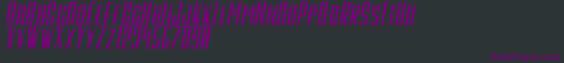 GalahPanjangItalicBold Font – Purple Fonts on Black Background