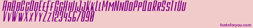 GalahPanjangItalicBold Font – Purple Fonts on Pink Background