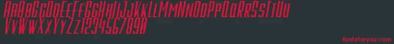 GalahPanjangItalicBold Font – Red Fonts on Black Background
