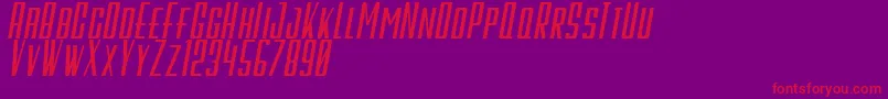 GalahPanjangItalicBold Font – Red Fonts on Purple Background