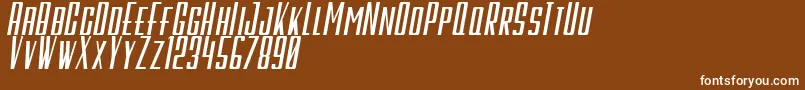 GalahPanjangItalicBold Font – White Fonts on Brown Background