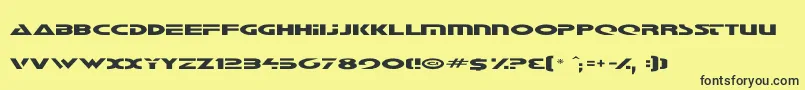 galant Font – Black Fonts on Yellow Background