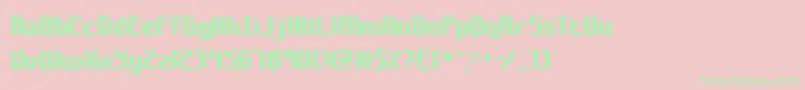 galapogo Font – Green Fonts on Pink Background