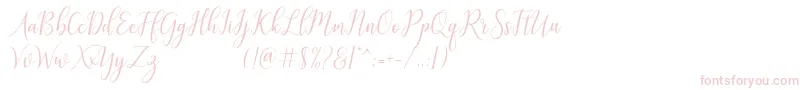 galatia Font – Pink Fonts on White Background