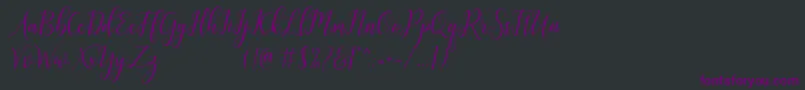 Шрифт galatia – фиолетовые шрифты на чёрном фоне