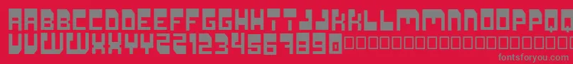 Galaxia Font – Gray Fonts on Red Background