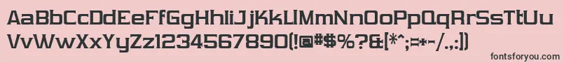 VibrocentricBold Font – Black Fonts on Pink Background