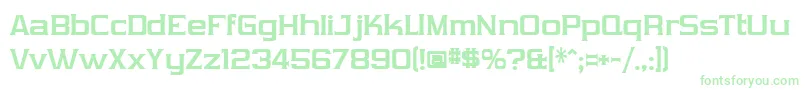 フォントVibrocentricBold – 緑のフォント