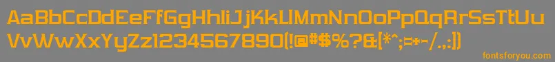 VibrocentricBold Font – Orange Fonts on Gray Background