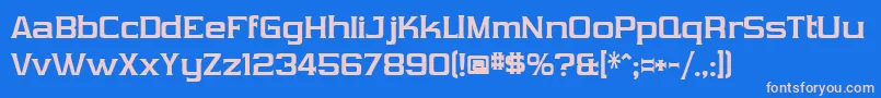 Шрифт VibrocentricBold – розовые шрифты на синем фоне