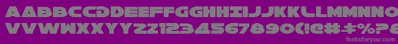 galaxy 1 Font – Gray Fonts on Purple Background