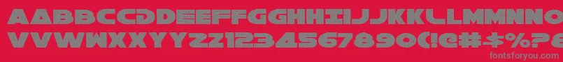 Police galaxy 1 – polices grises sur fond rouge