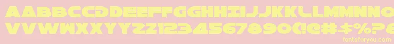 galaxy 1 Font – Yellow Fonts on Pink Background