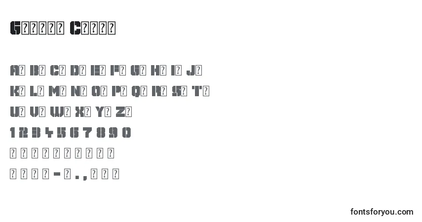 Fuente Galaxy Corps - alfabeto, números, caracteres especiales
