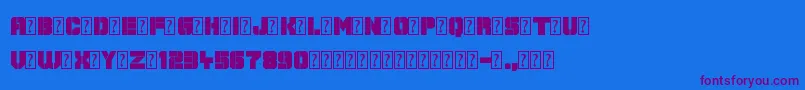 Galaxy Corps Font – Purple Fonts on Blue Background