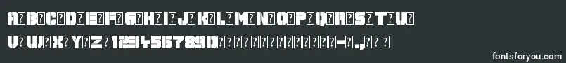 Galaxy Corps Font – White Fonts on Black Background