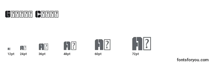 Galaxy Corps Font Sizes