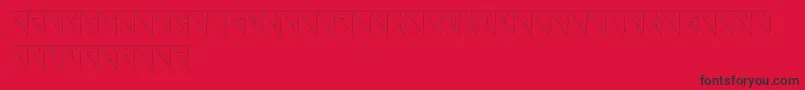 Galaxy Font – Black Fonts on Red Background