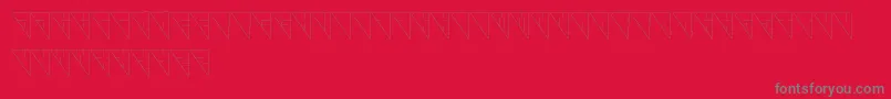 Galaxy Font – Gray Fonts on Red Background
