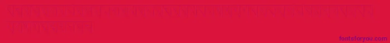 Galaxy-Schriftart – Violette Schriften auf rotem Hintergrund