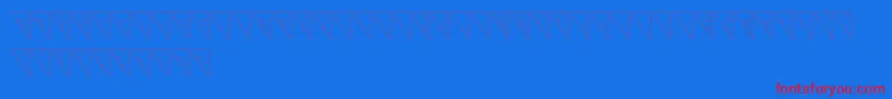 Galaxy Font – Red Fonts on Blue Background