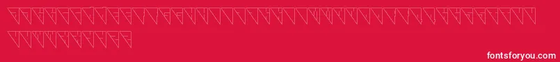フォントGalaxy – 赤い背景に白い文字