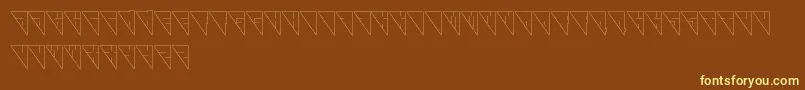 Galaxy Font – Yellow Fonts on Brown Background