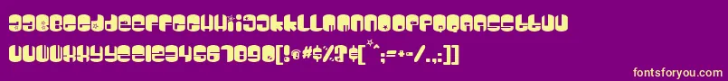 Galaxy Font – Yellow Fonts on Purple Background