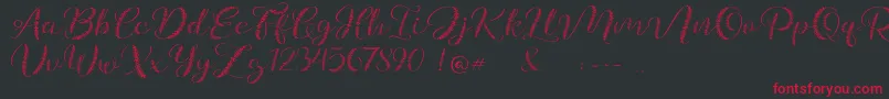 Galea Font – Red Fonts on Black Background