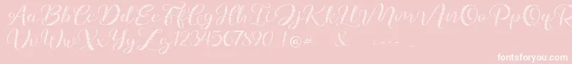 Galea Font – White Fonts on Pink Background