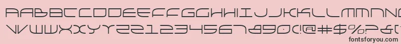 フォントgalga – ピンクの背景に黒い文字