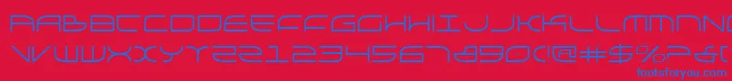 Czcionka galga – niebieskie czcionki na czerwonym tle