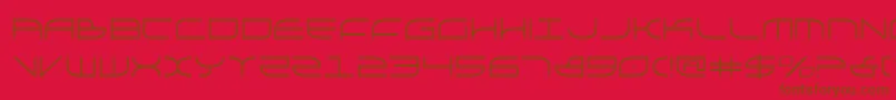 フォントgalga – 赤い背景に茶色の文字